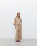 Pantalone in popeline con coulisse Jijil (5)