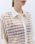 Camicia macramè manica corta Alysi (4)