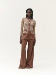 Cardigan animalier laminato White Wise