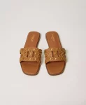 Ciabattina in pelle con borchie Twinset 0