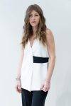 Gilet lungo con dettaglio chiusura Diana Gallesi (8)