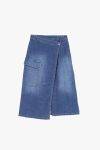 Gonna midi in denim a portafoglio Please