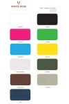 Maglia con spalla scesa e scollo a V White Wise fucsia