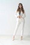 Pantaloni gamba stretta con risvolto Please (1)
