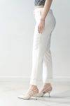 Pantaloni gamba stretta con risvolto Please (1)