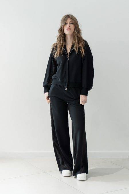 Pantaloni in felpa con inserto trasparente Jijil (2)