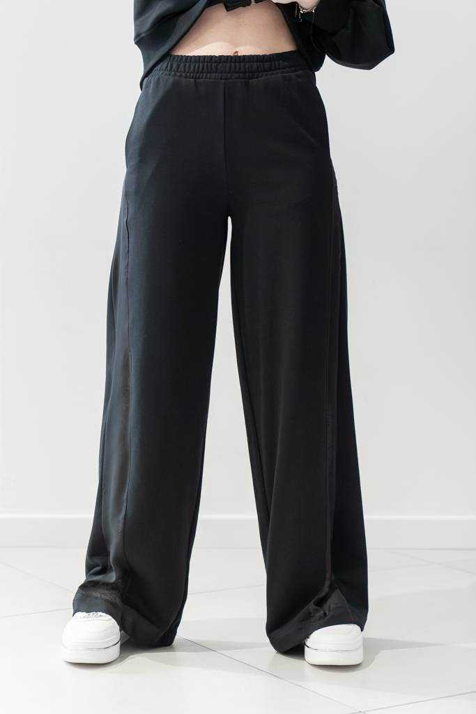 Pantaloni in felpa con inserto trasparente Jijil (3) Pantaloni in felpa con inserto trasparente Jijil (3)
