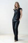 Pantaloni palazzo con vita elasticizzata Dixie (5)