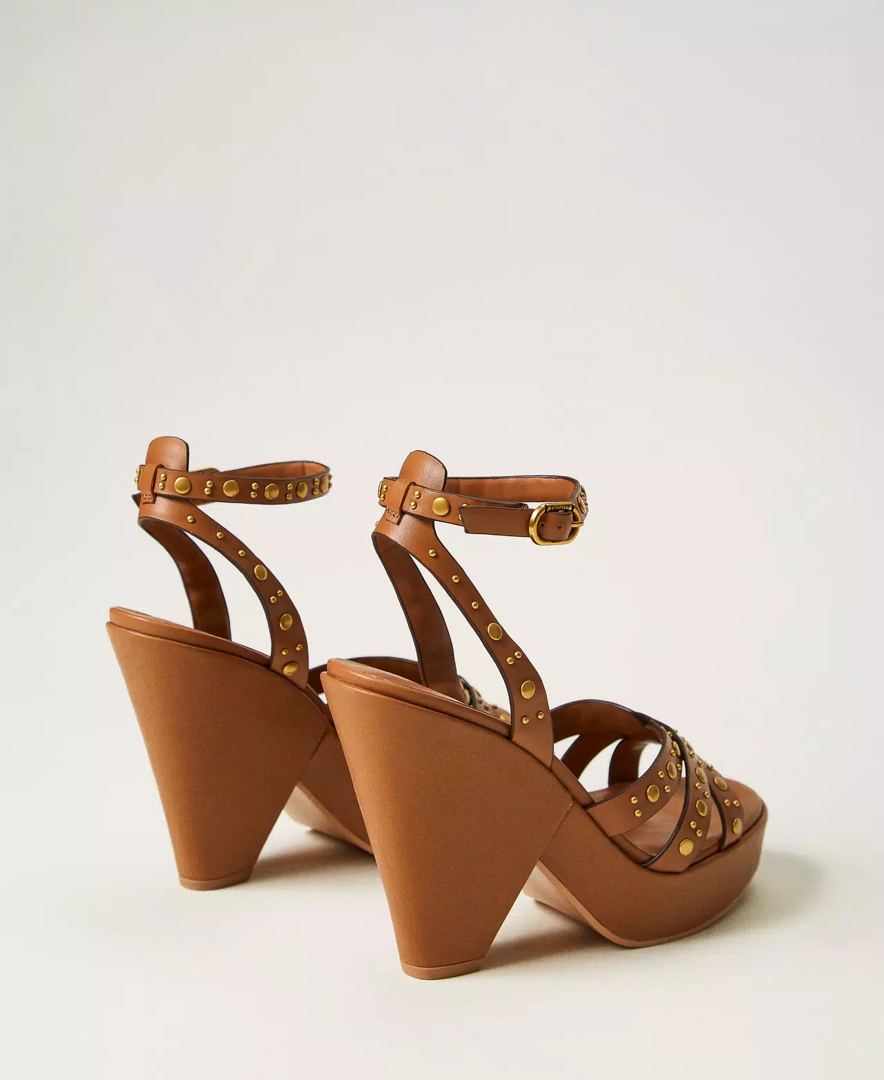 Sandali platform in pelle con borchie Twinset2 Sandali platform in pelle con borchie Twinset2