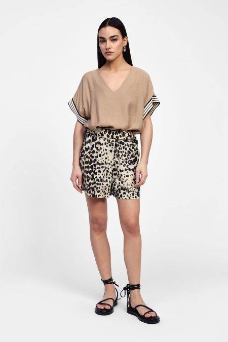 Shorts con stampa animalier Dixie