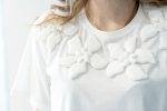 T Shirt over con fiori applicati Dixie (3)