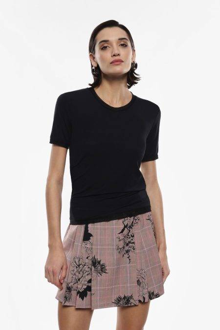 T shirt girocollo manica corta Imperial nera