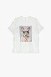 T shirt girocollo stampa gatta Imperial 0
