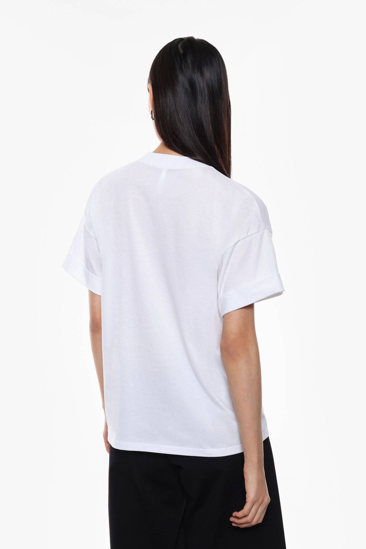T shirt girocollo stampa gatta Imperial T shirt girocollo stampa gatta Imperial