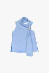Top con collo asimmetrico e dettaglio in metallo Imperial2