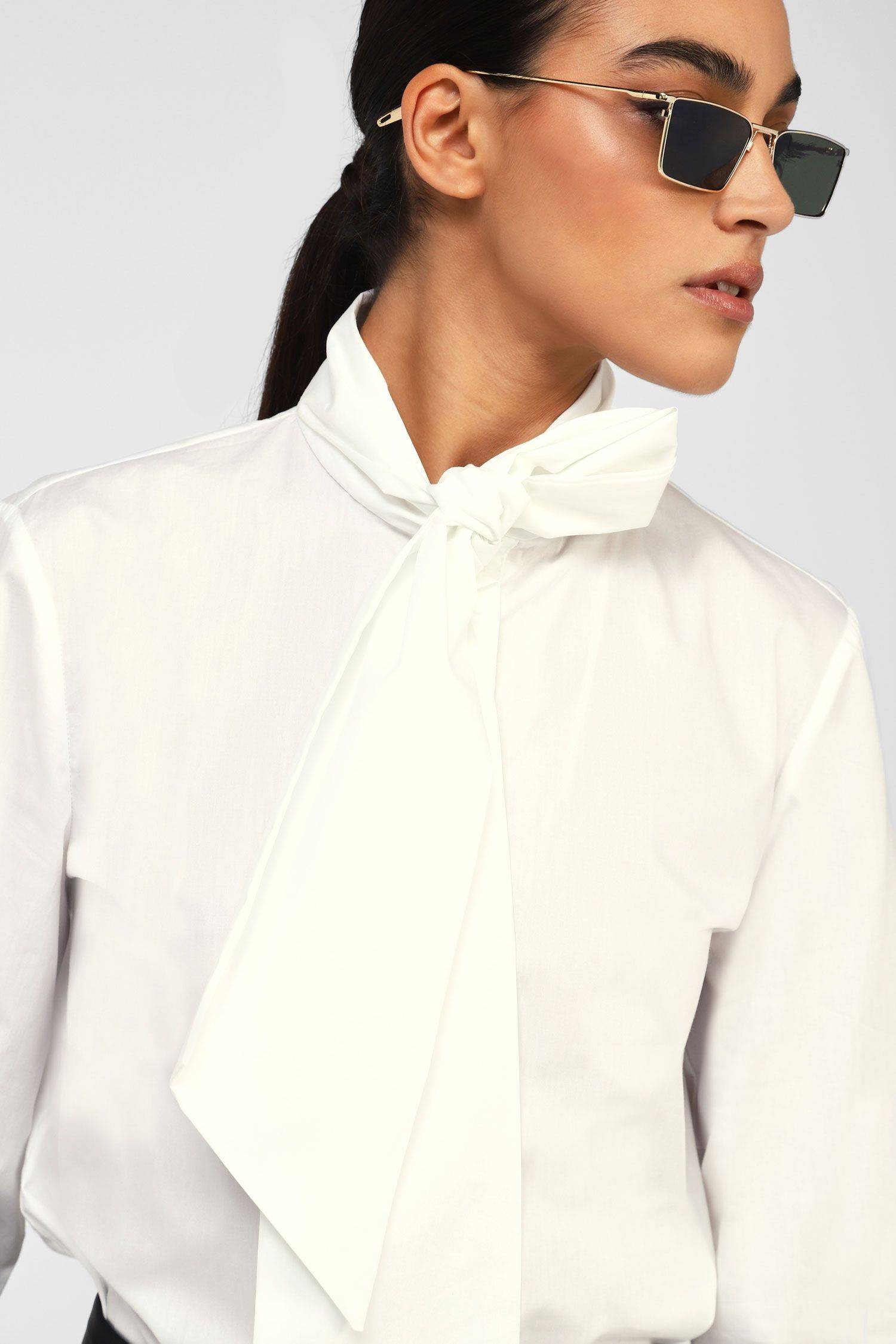 Floerns Camicetta Estiva Donna Con Fiocchi Stampati – Maniche Lunghe, Colletto Con Risvolto, Taglie Forti, Vestibilità Oversize - 3