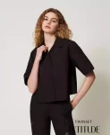 Camicia cropped con ricamo Twinset Actitude