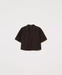 Camicia cropped con ricamo Twinset Actitude
