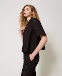 Camicia cropped con ricamo Twinset Actitude