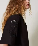 Camicia cropped con ricamo Twinset Actitude