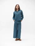 Pantalone ampio in chambray White Wise