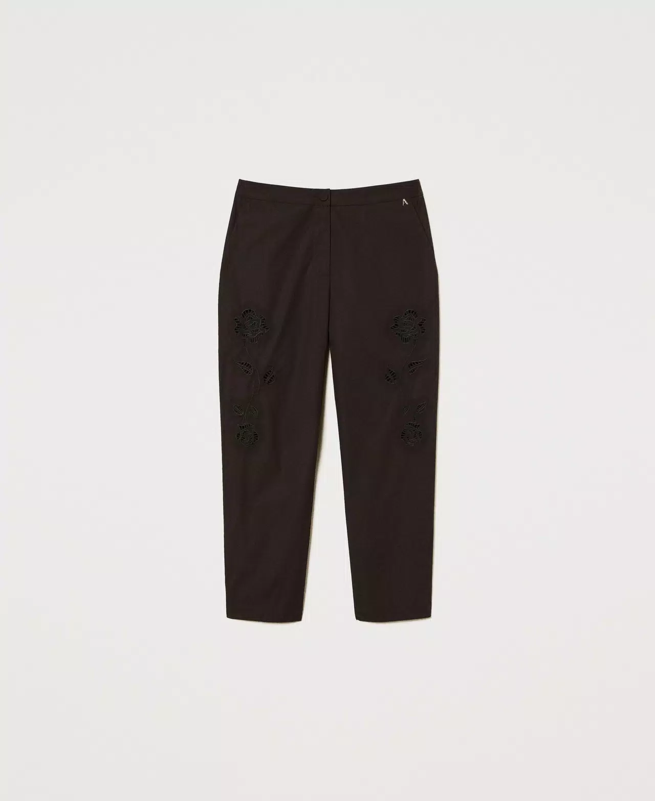 Pantaloni chino con ricamo Twinset Actitude1 Pantaloni chino con ricamo Twinset Actitude1