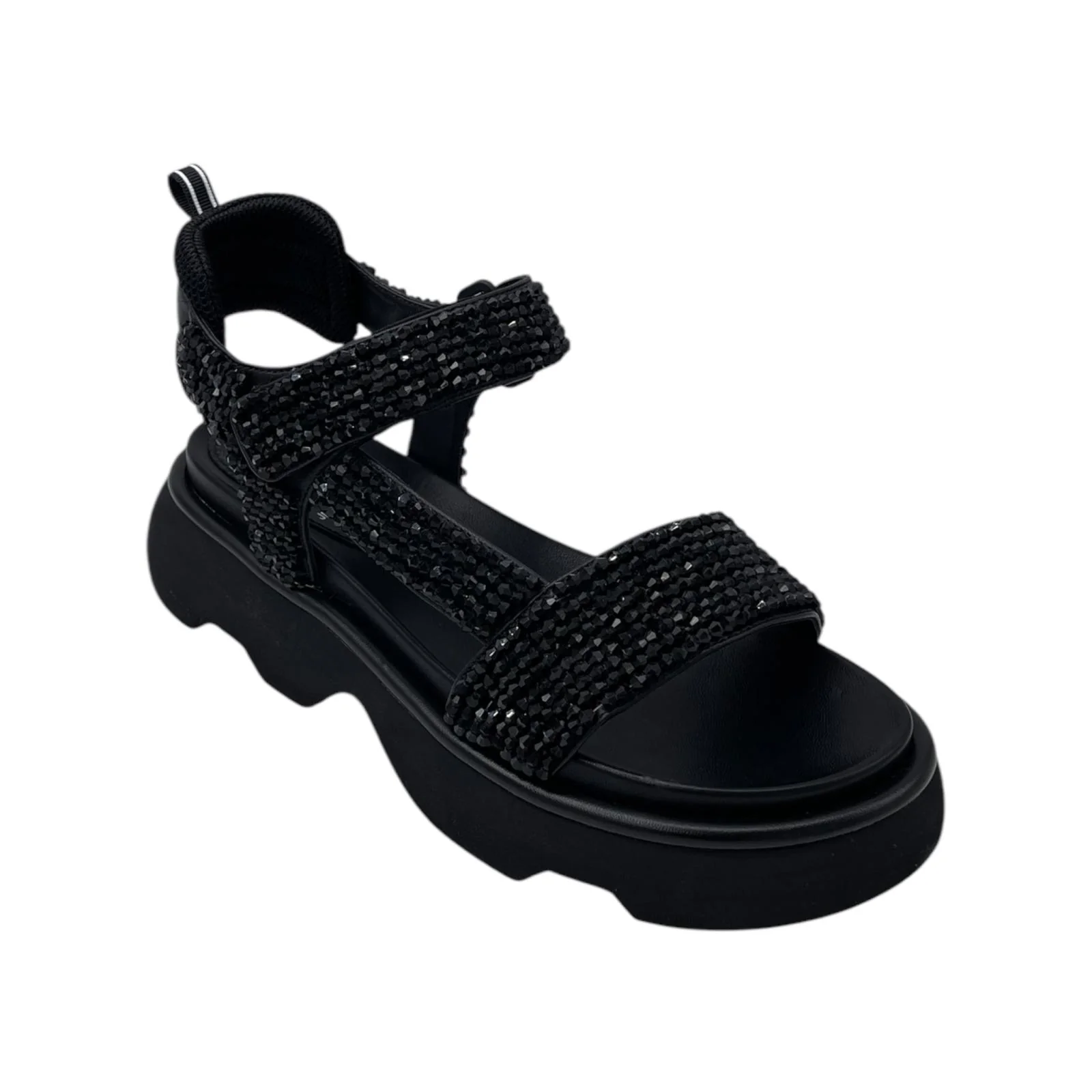 Sandali con pietrine Jeannot neri1 Sandali con pietrine Jeannot neri1