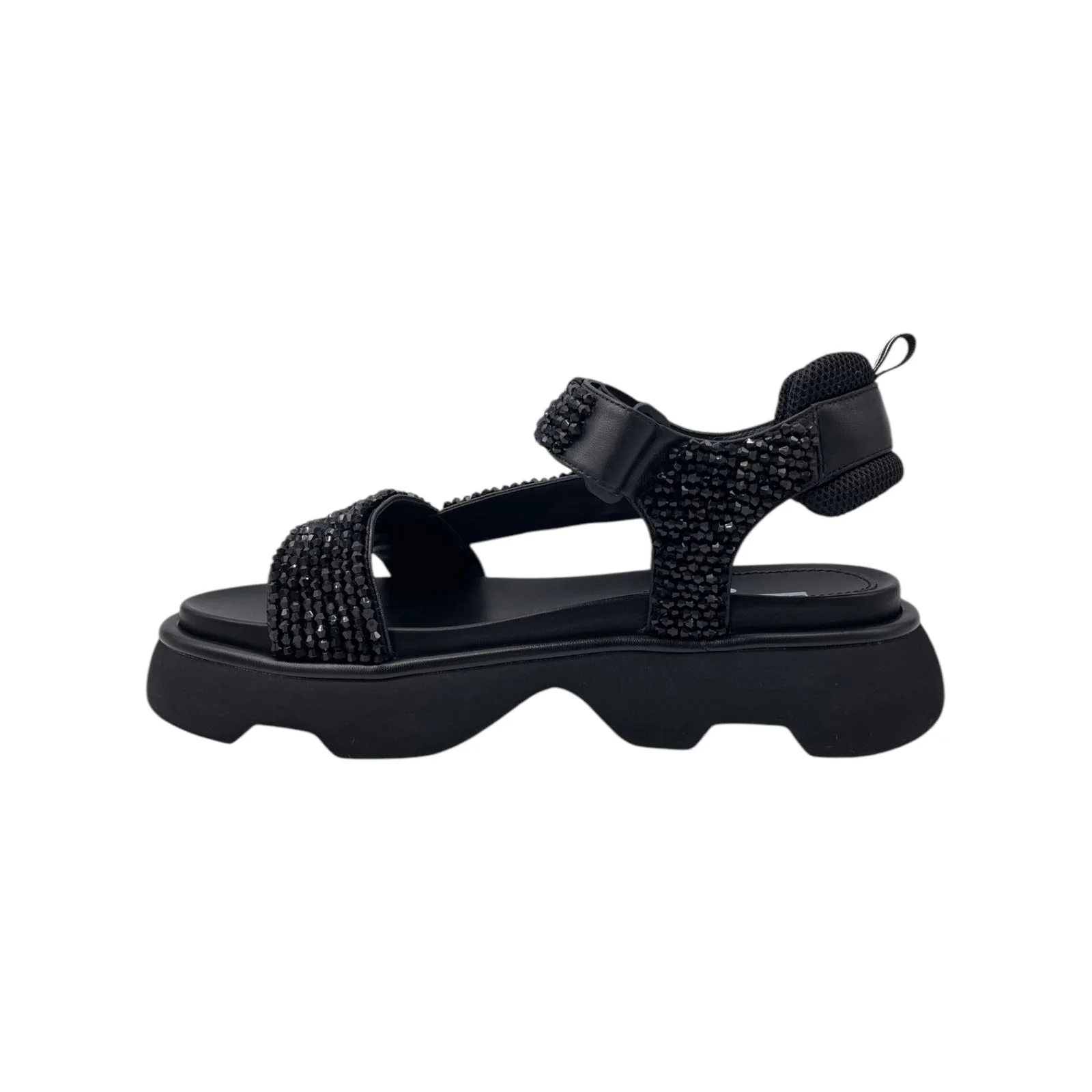 Sandali con pietrine Jeannot neri3 Sandali con pietrine Jeannot neri3