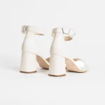 Sandali con tacco largo Divine Follie burro