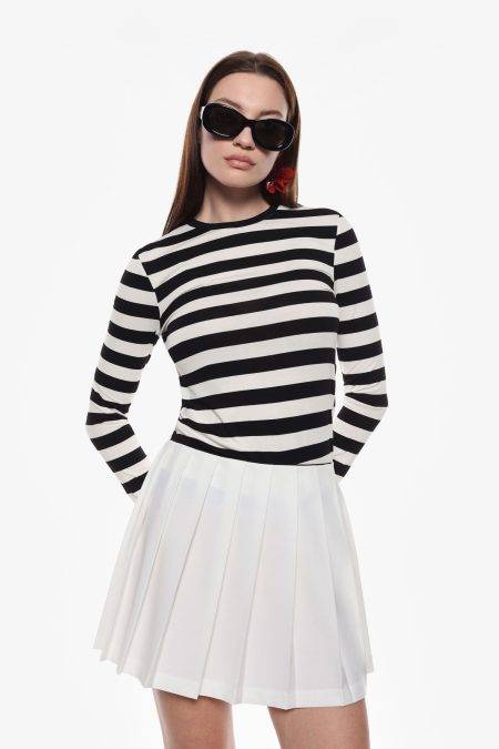 T shirt a righe maniche lunghe Imperial