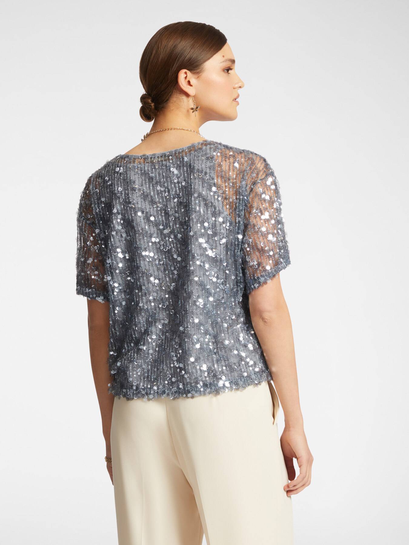 Blusa paillettata Elena Mirò 0 Blusa paillettata Elena Mirò 0