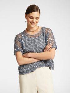 Blusa paillettata Elena Mirò Blusa paillettata Elena Mirò