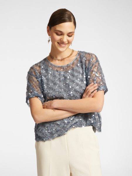Blusa paillettata Elena Mirò