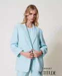Giacca blazer in crêpe piquet Twinset Actitude
