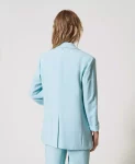 Giacca blazer in crêpe piquet Twinset Actitude