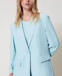 Giacca blazer in crêpe piquet Twinset Actitude
