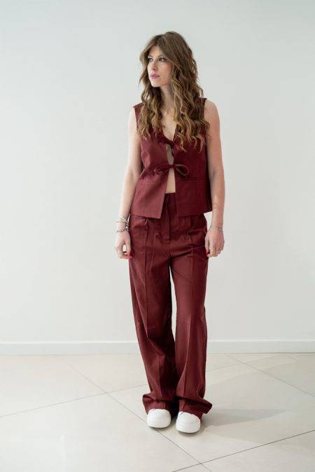 Pantalone gamba dritta con elastico Dixie (2)