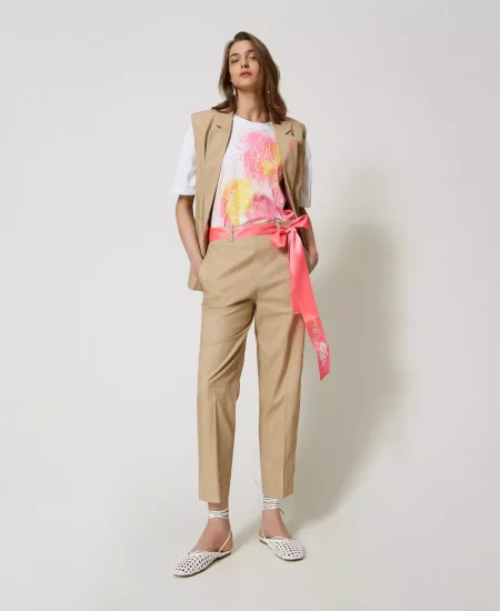 Pantaloni MYFO con cintura Twinset Actitude