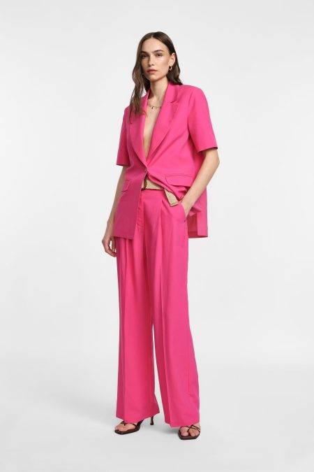 Pantaloni ampi con cintura intrecciata Please