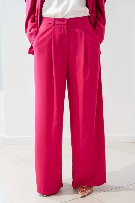 Pantaloni palazzo con pinces Vicolo (2)