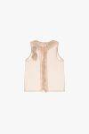 Top senza maniche con volant Dixie