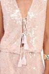 Gilet con lustrini e dettagli Dixie