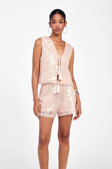 Shorts corti con dettagli lucidi Dixie