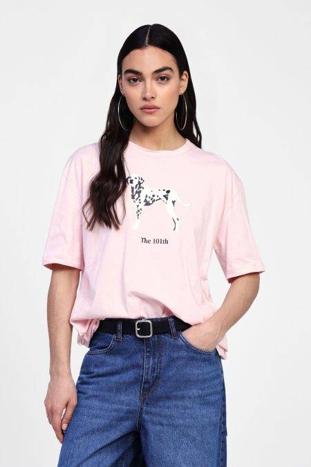 T shirt con stampa dalmata Dixie