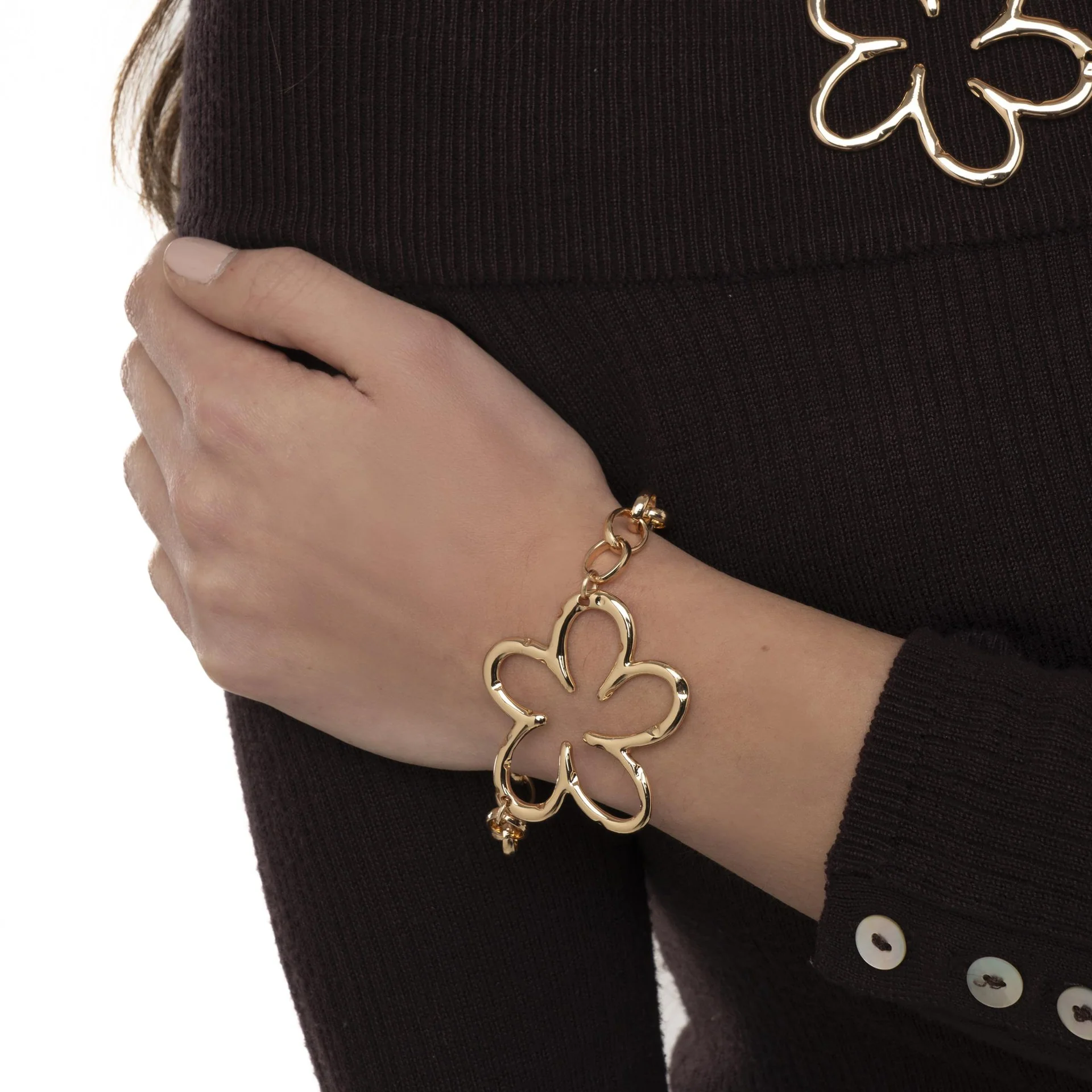 Bracciale con fiore vetro Mya Accessories 0 Bracciale con fiore vetro Mya Accessories 0