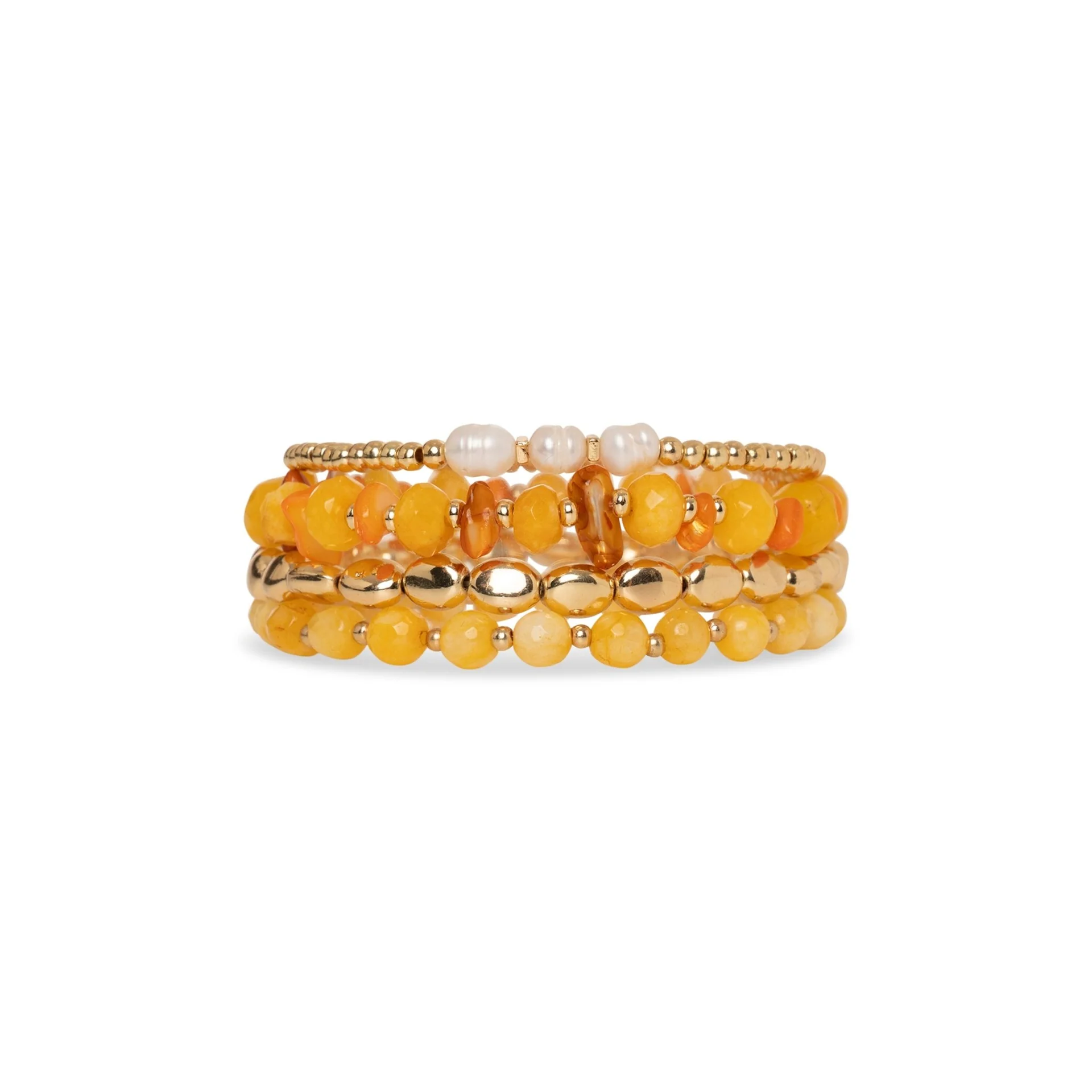 Bracciale elastico 4 linee con pietre Mya Accessories 4 Bracciale elastico 4 linee con pietre Mya Accessories 4