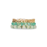 Bracciale elastico 4 linee con pietre Mya Accessories