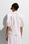 Camicia con ricamo e maniche corte Please
