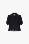 Camicia con ricamo e maniche corte Please