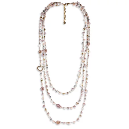 Collana in terilene e vetro Mya Accessories